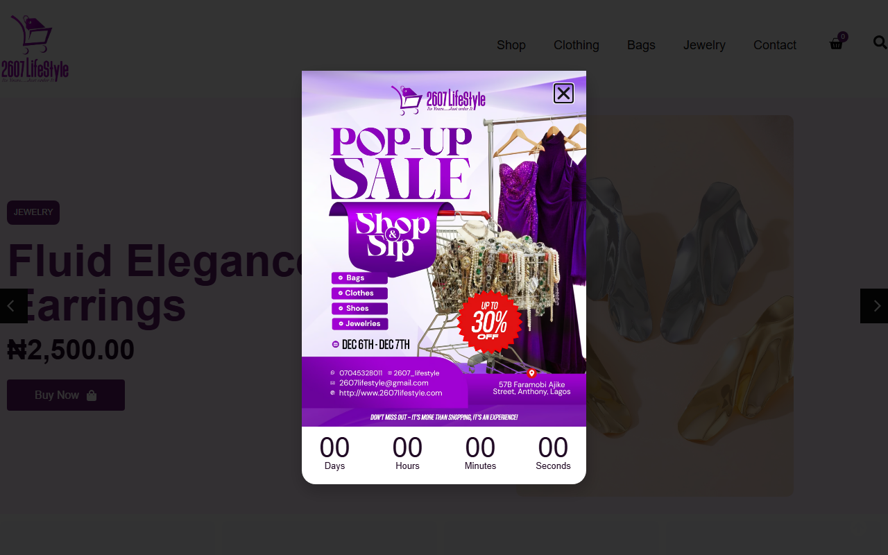 2607lifestyle.com screenshot