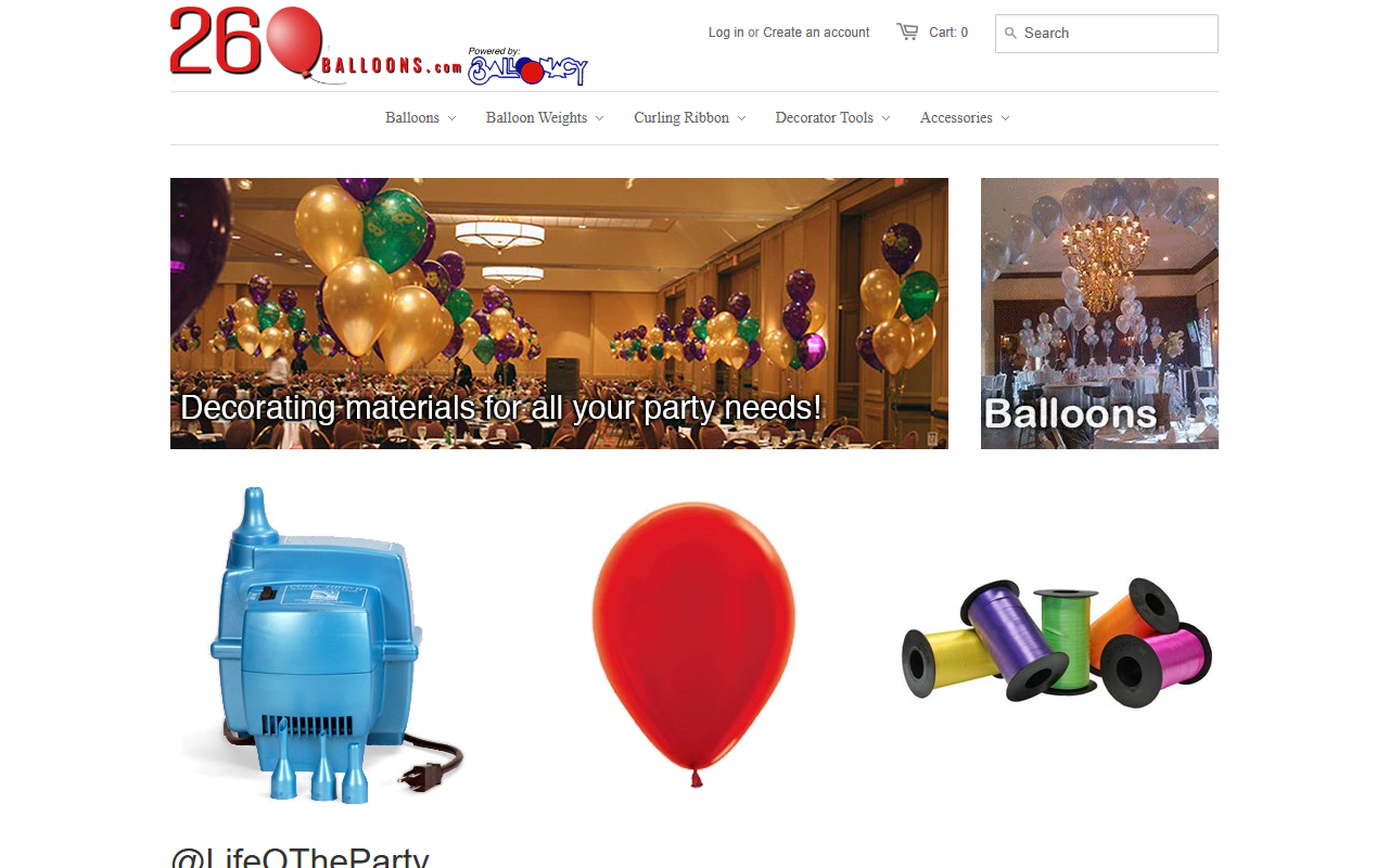 260balloons.com screenshot