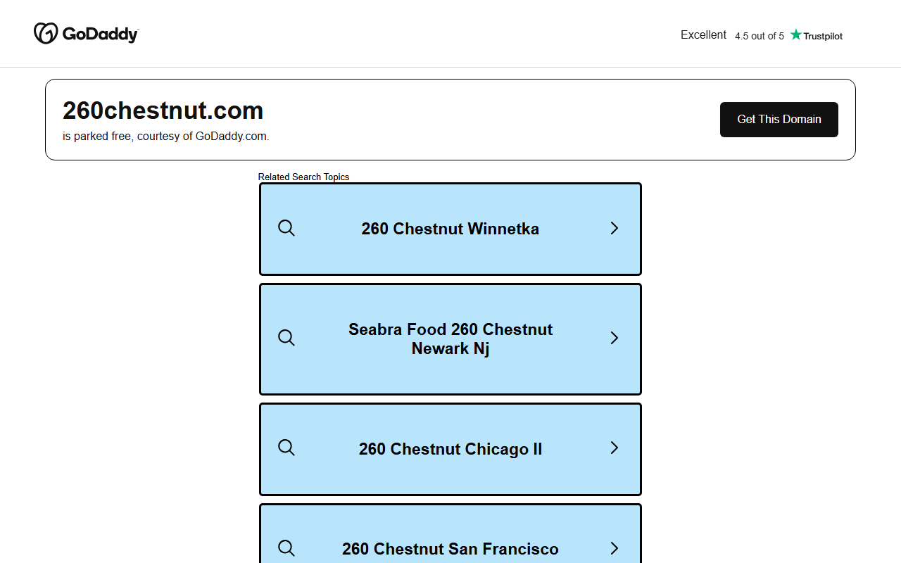 260chestnut.com screenshot