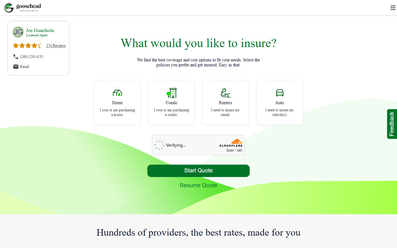260insurance.com screenshot