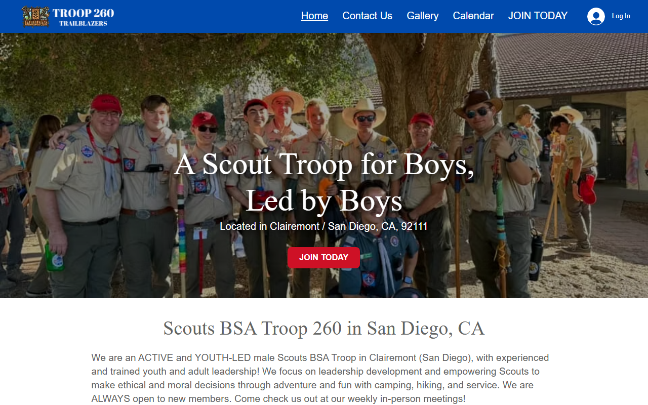 260trailblazers.com screenshot