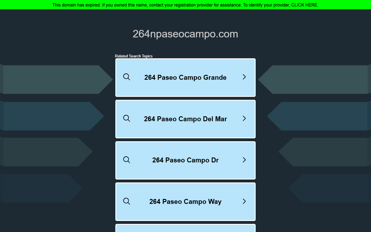 264npaseocampo.com screenshot
