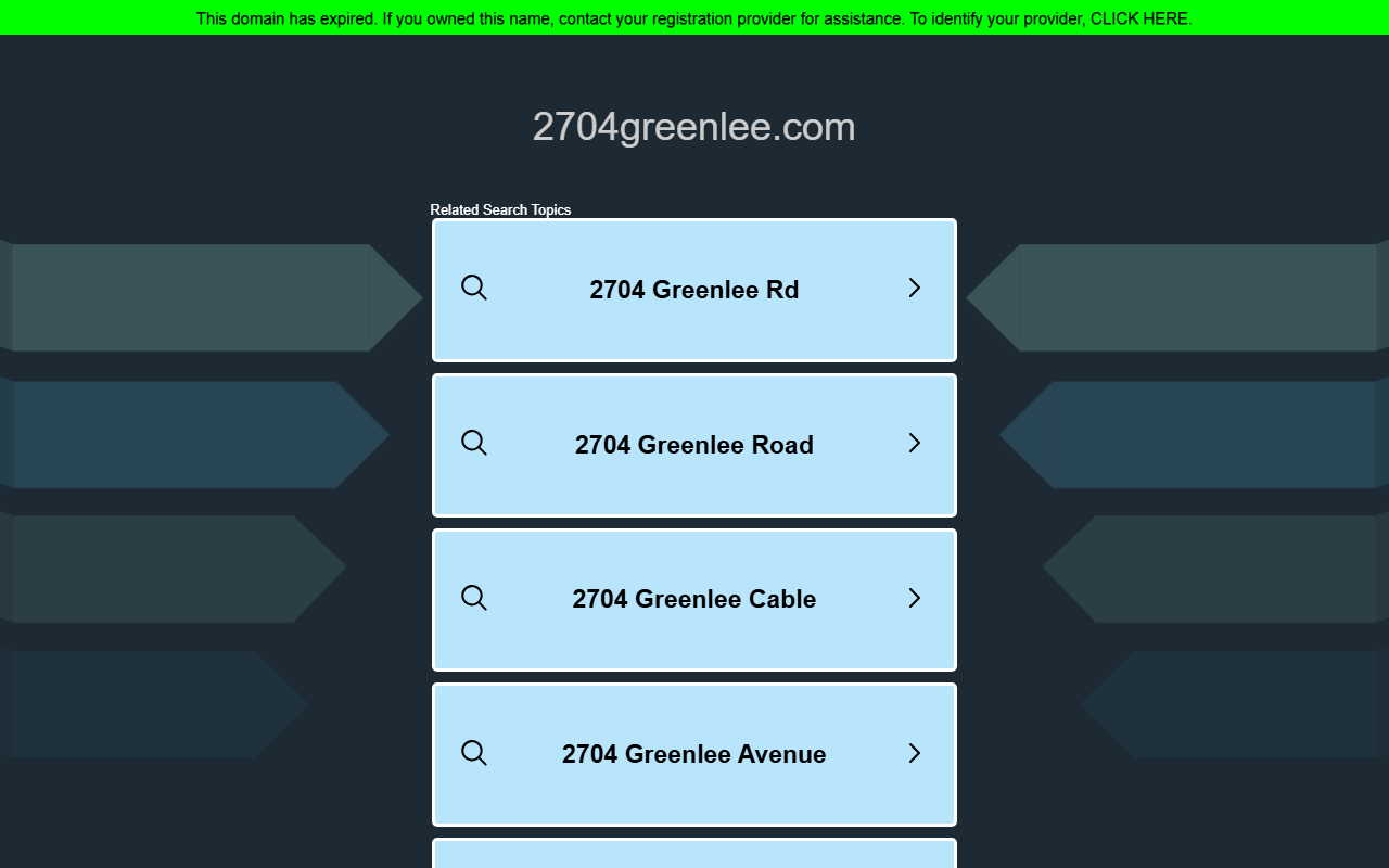 2704greenlee.com screenshot