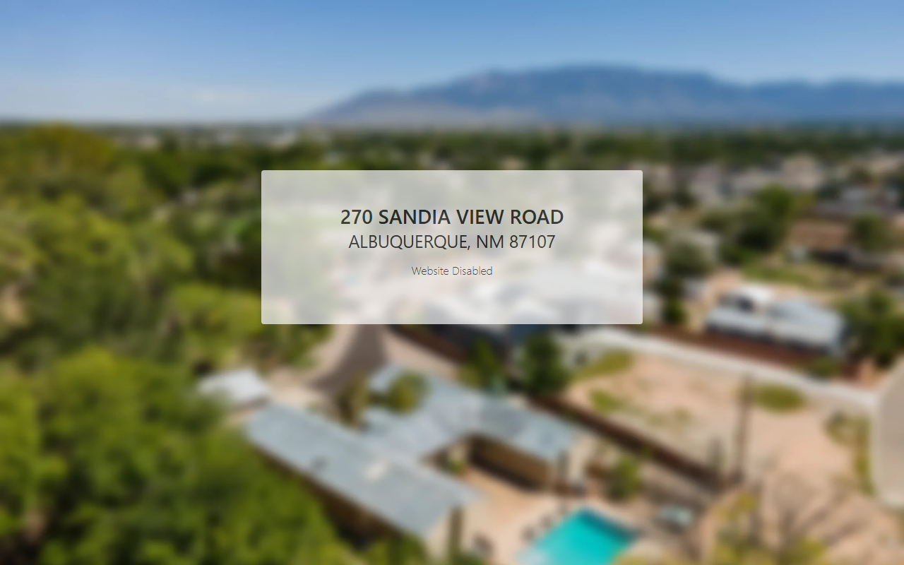 270sandiaview.com screenshot