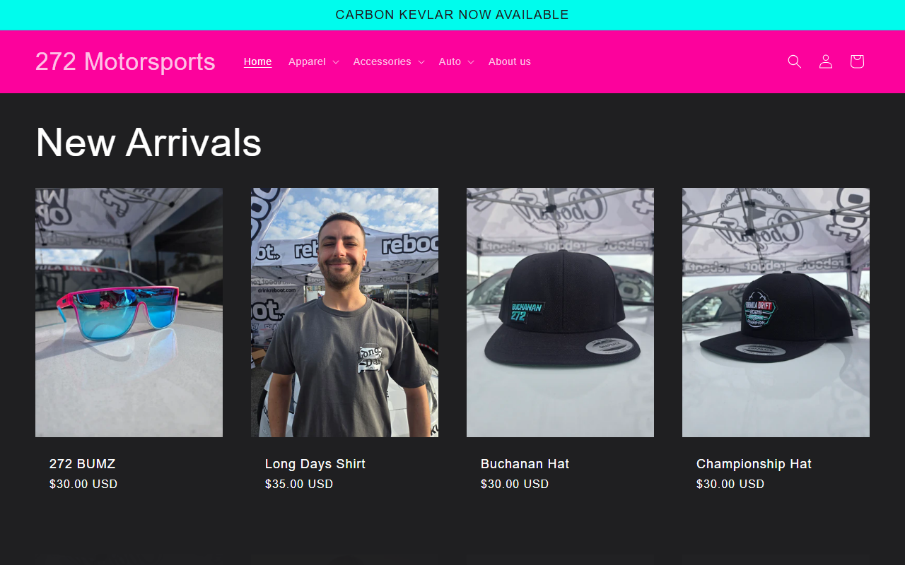 272motorsports.com screenshot