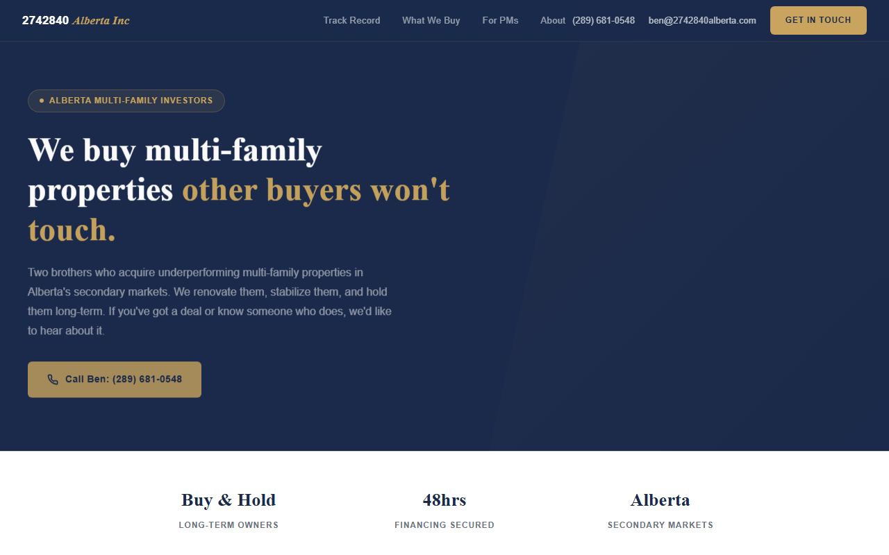 2742840alberta.com screenshot