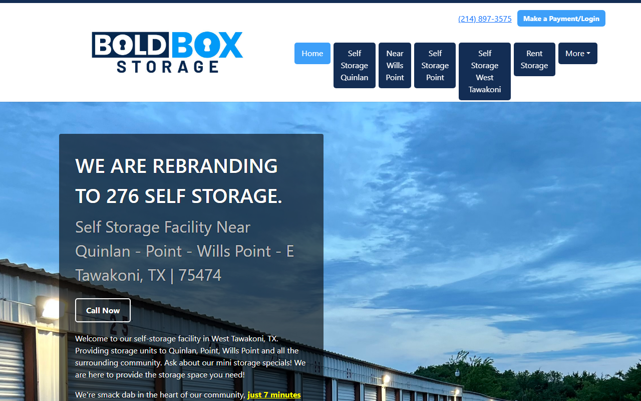 276selfstorage.com screenshot