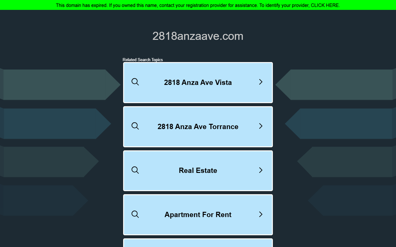 2818anzaave.com screenshot