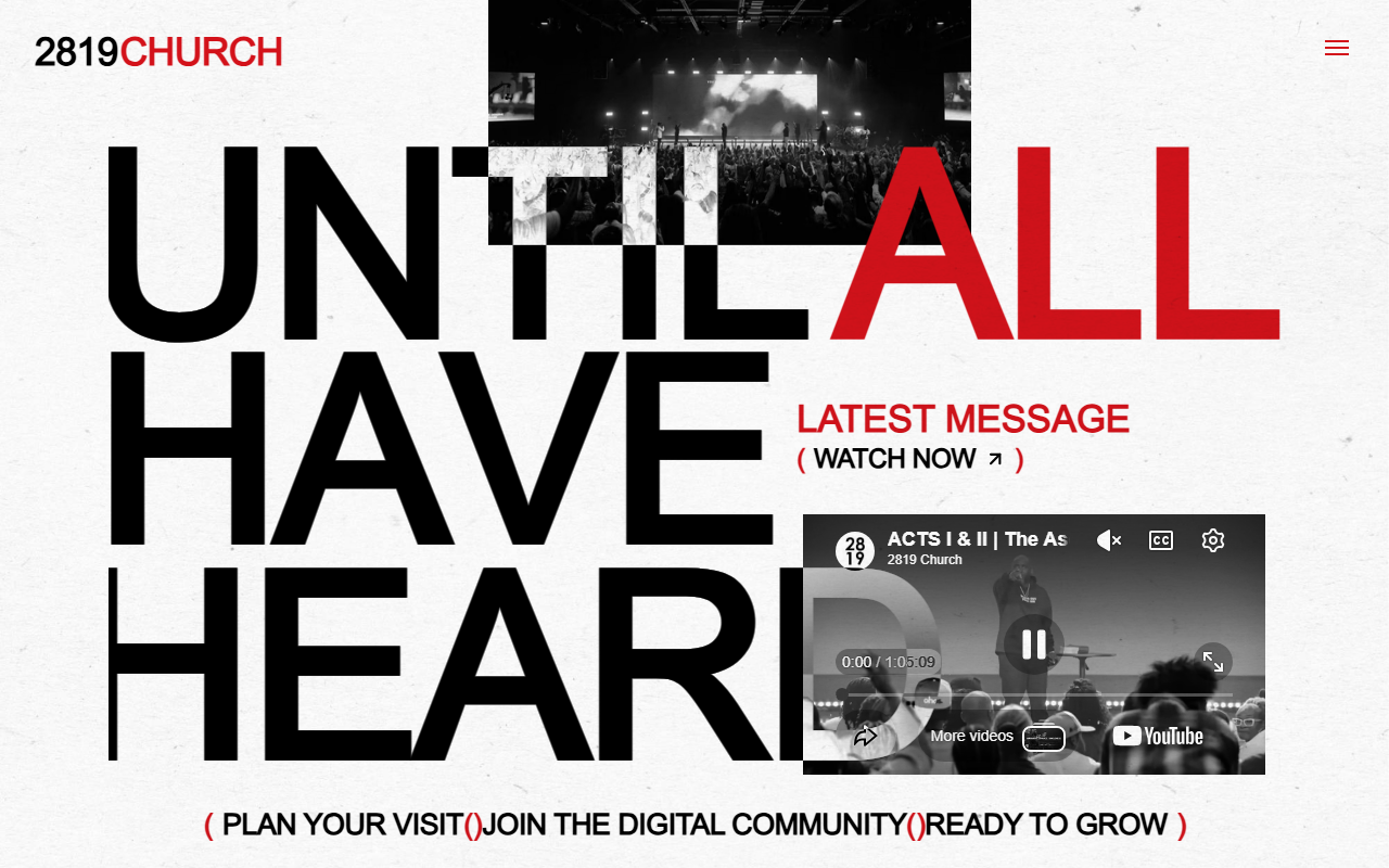 2819church.com screenshot