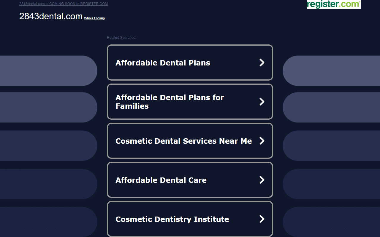 2843dental.com screenshot