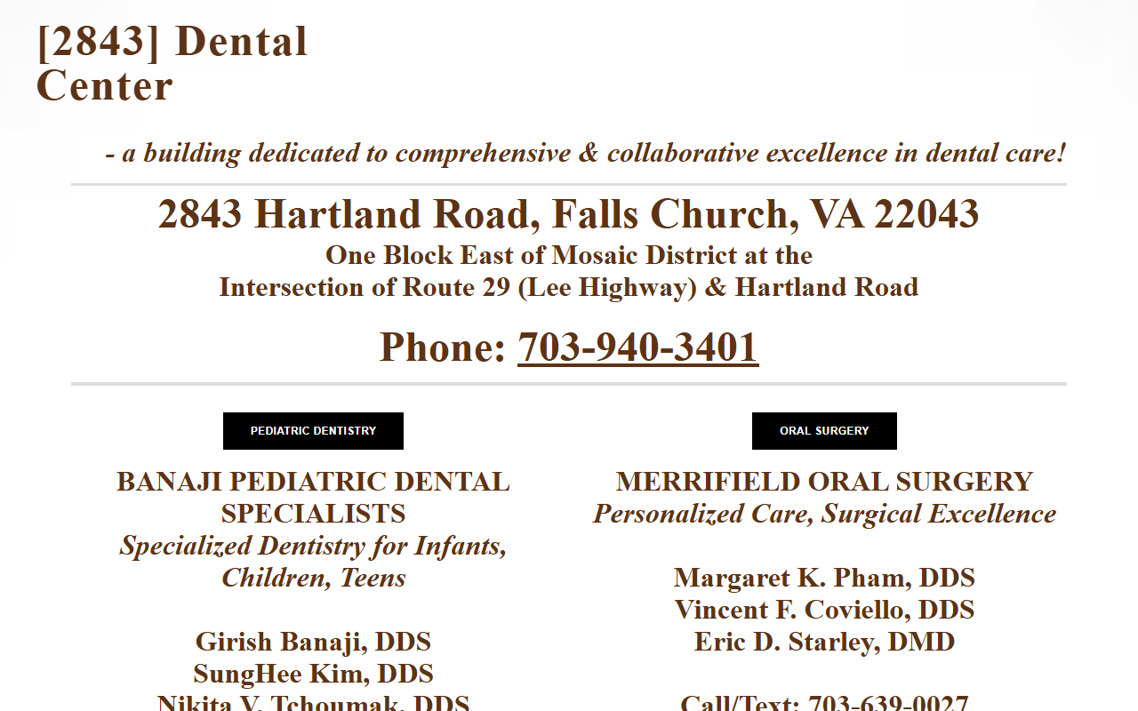 2843dentalcenter.com screenshot