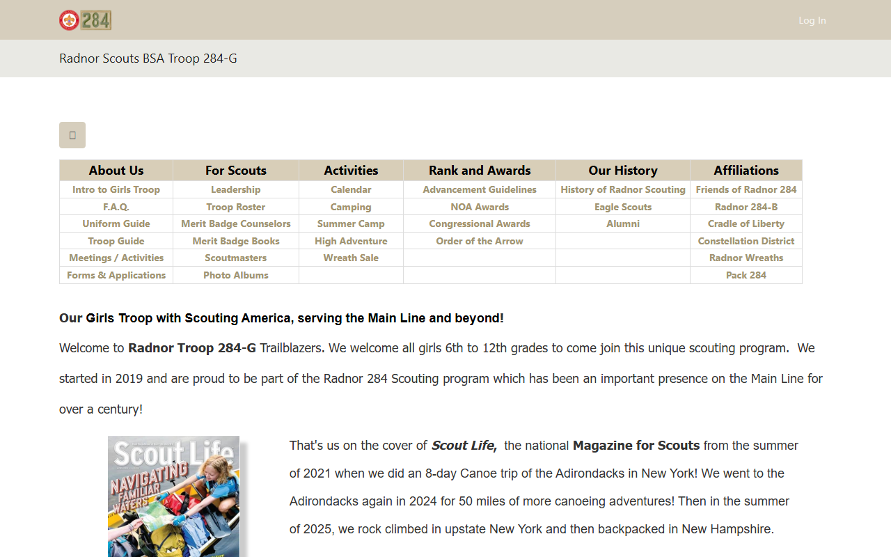 284trailblazers.com screenshot