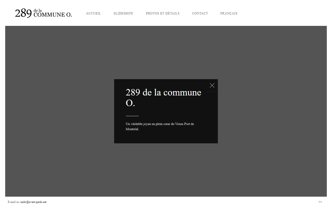 289delacommune.com screenshot