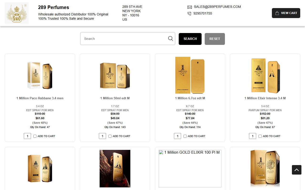 289perfumes.com screenshot