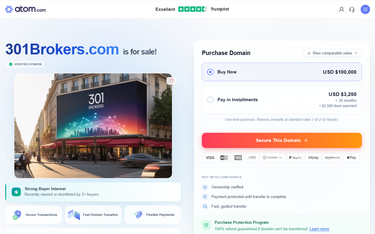 301brokers.com screenshot