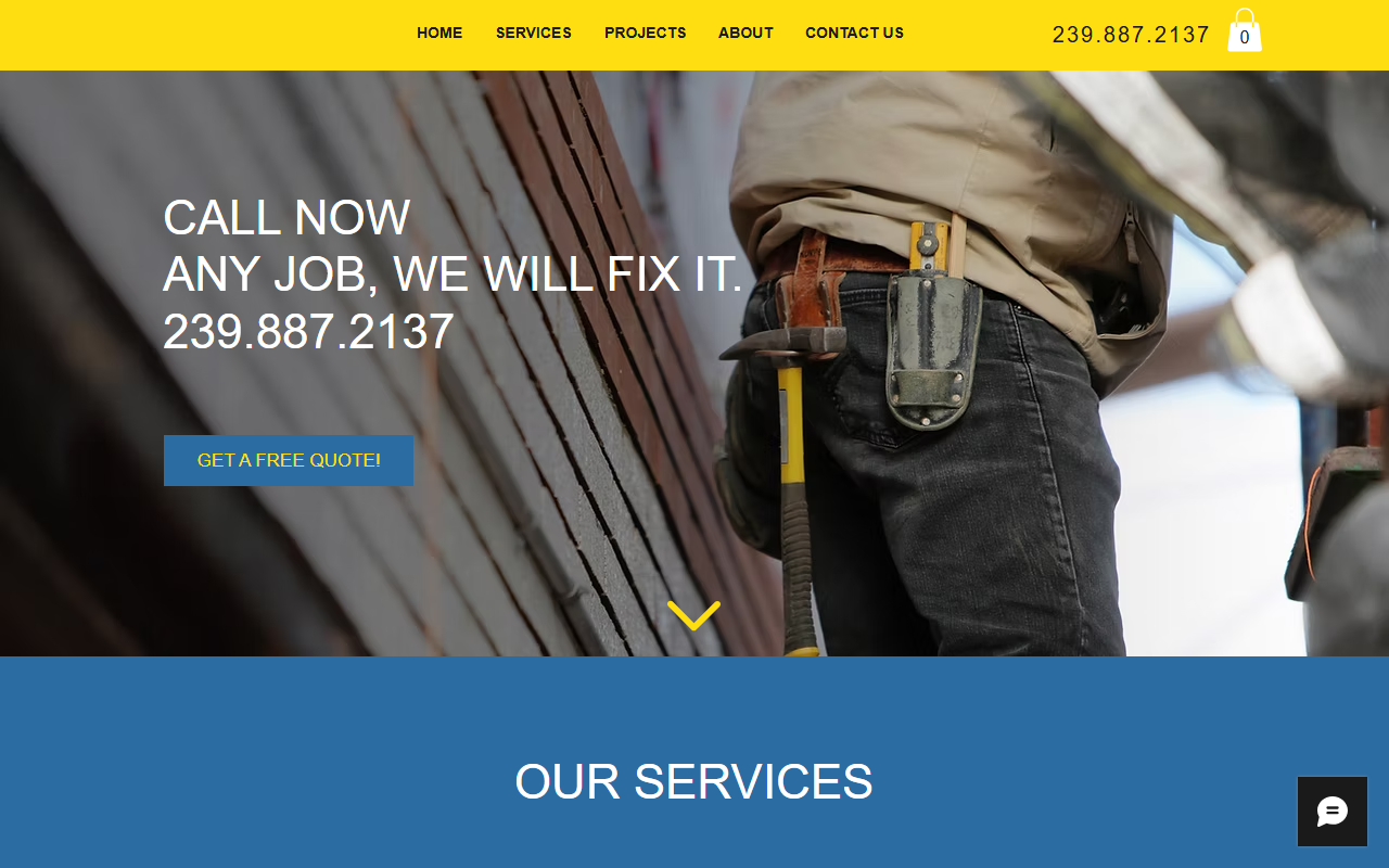 301construction.com screenshot