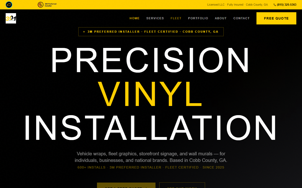 301graphics.com screenshot