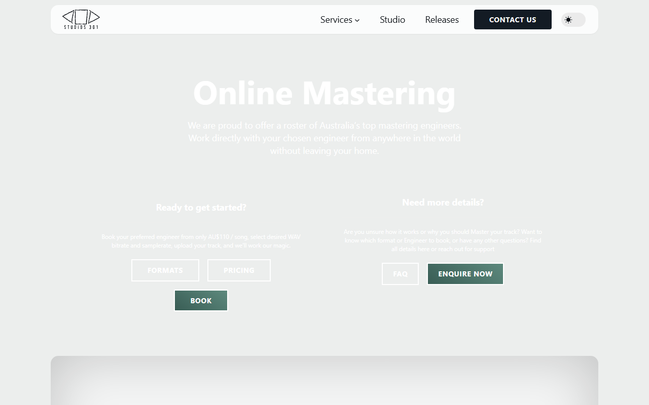 301mastering.com screenshot