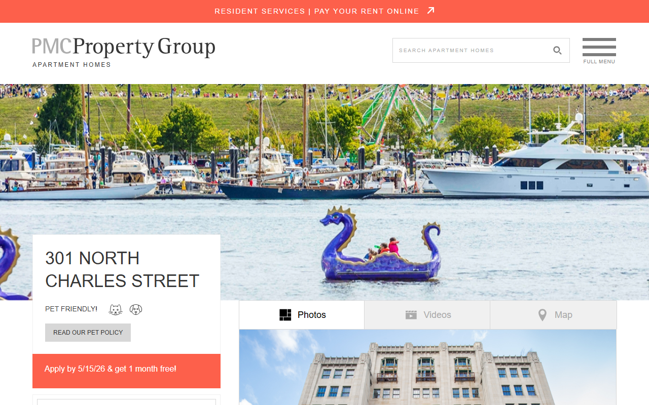 301northcharles.com screenshot