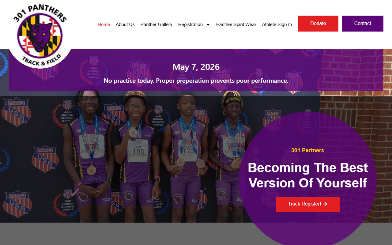 301panthers.com screenshot