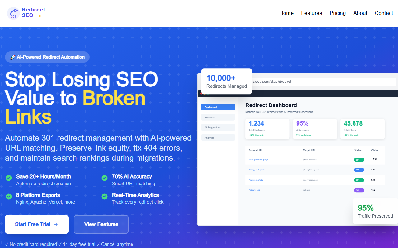 301redirectseo.com screenshot