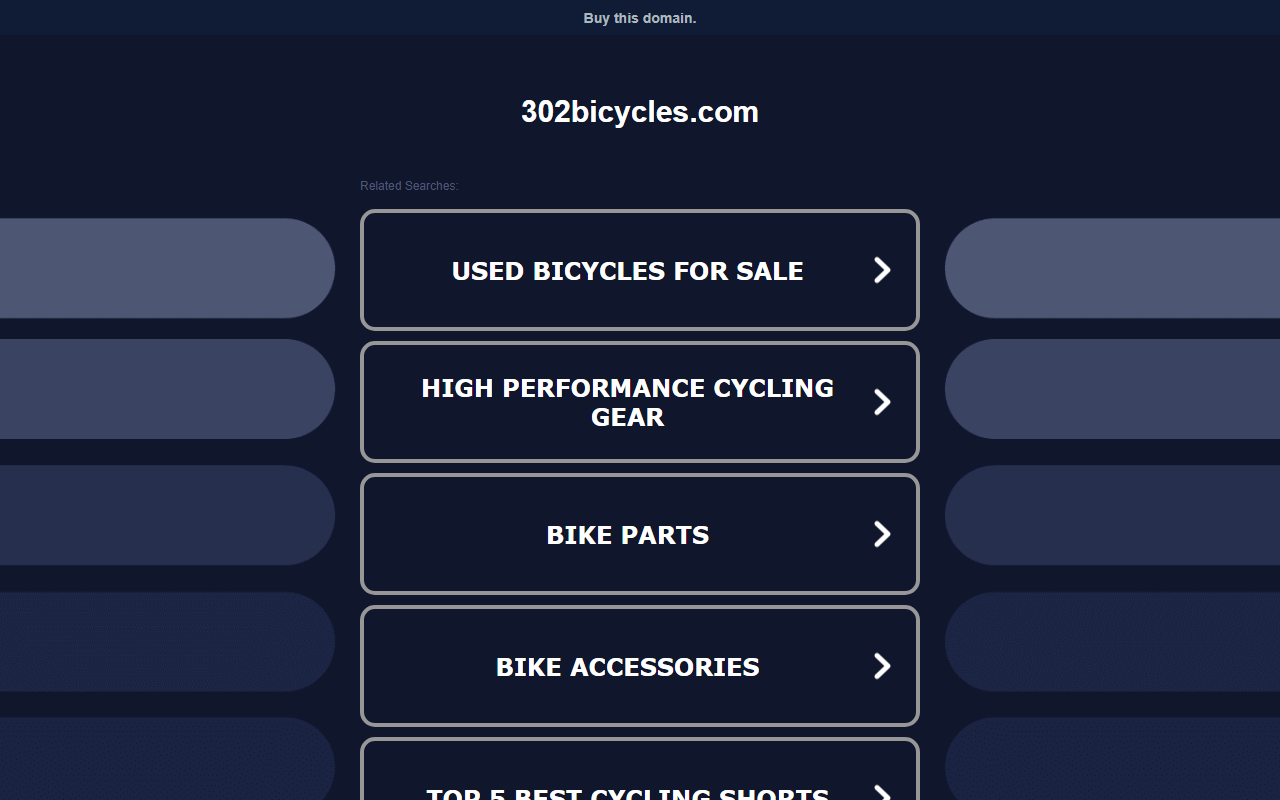 302bicycles.com screenshot