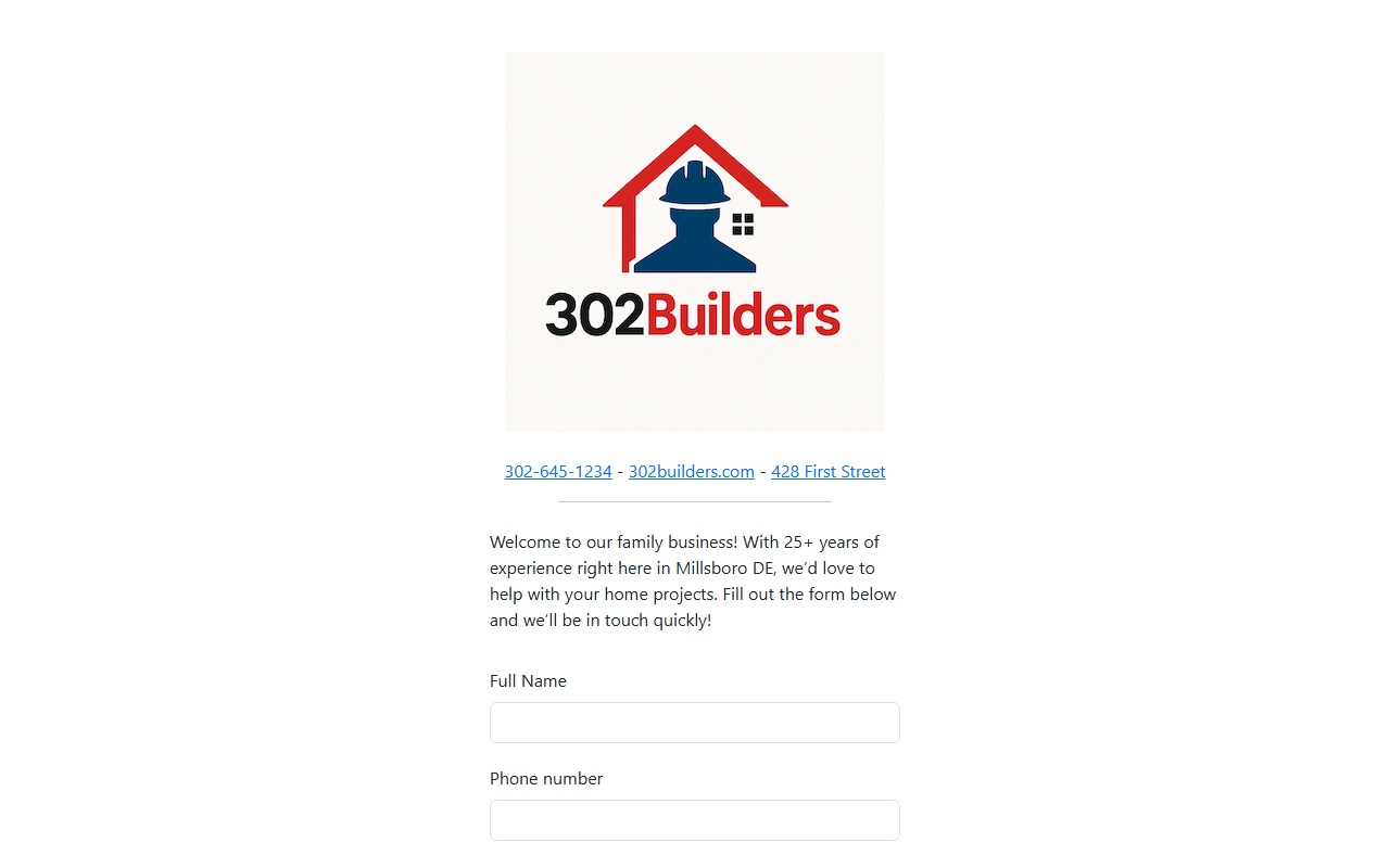 302builders.com screenshot