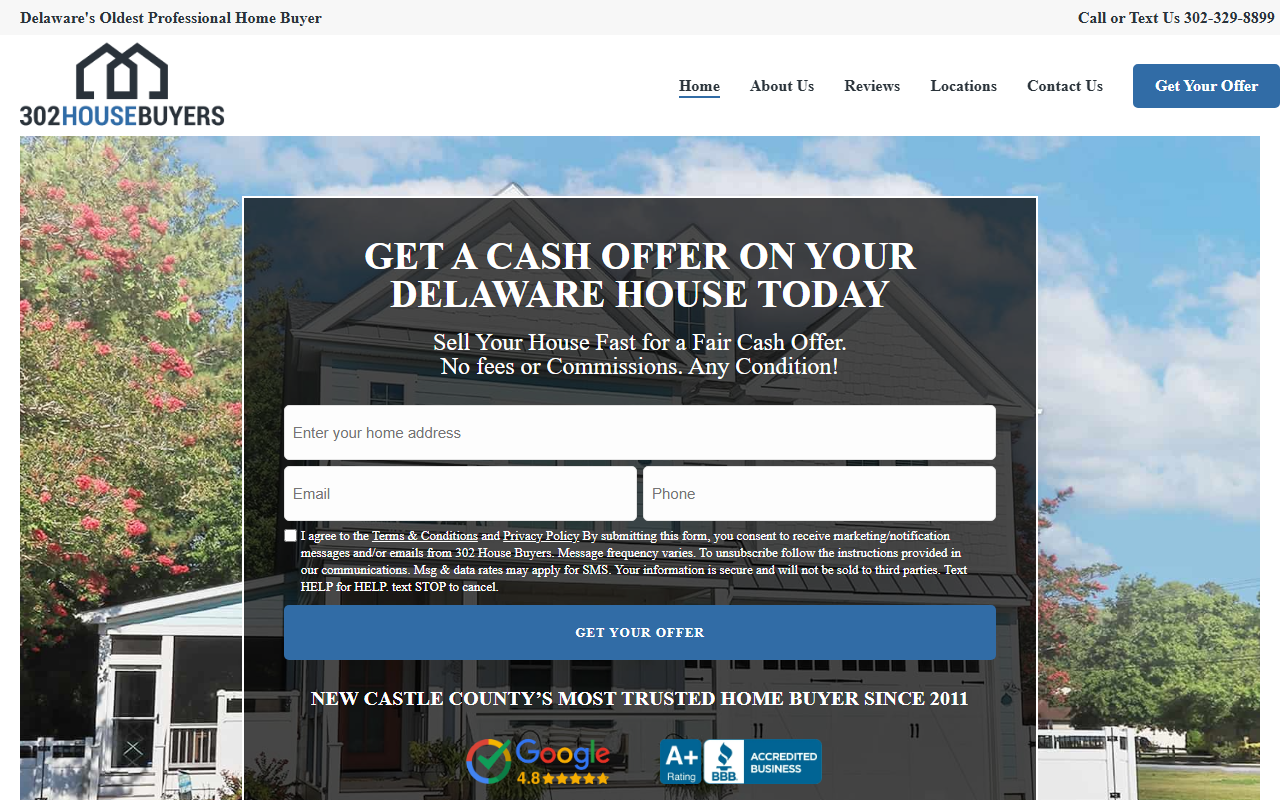 302housebuyers.com screenshot