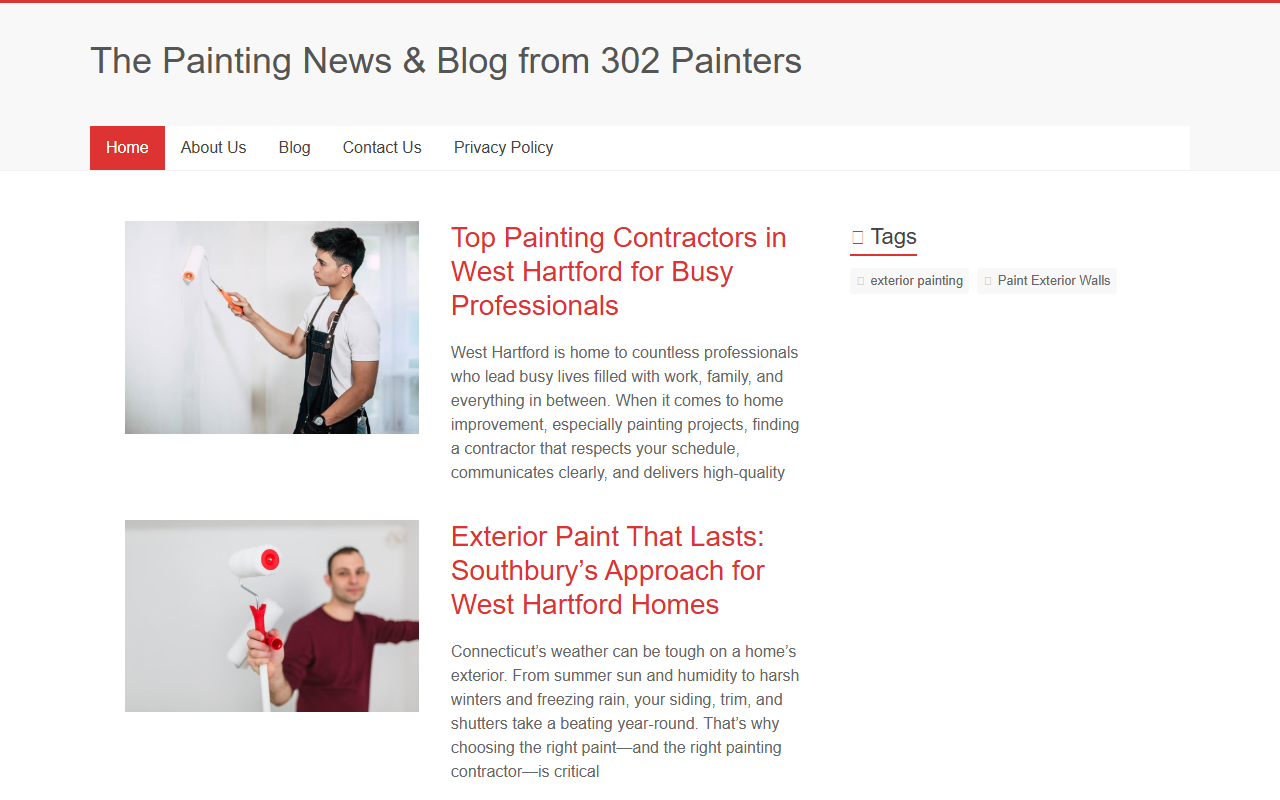 302painters.com screenshot