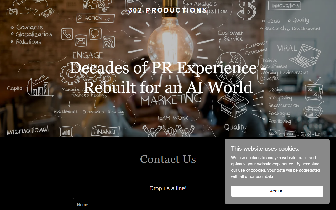 302productions.com screenshot