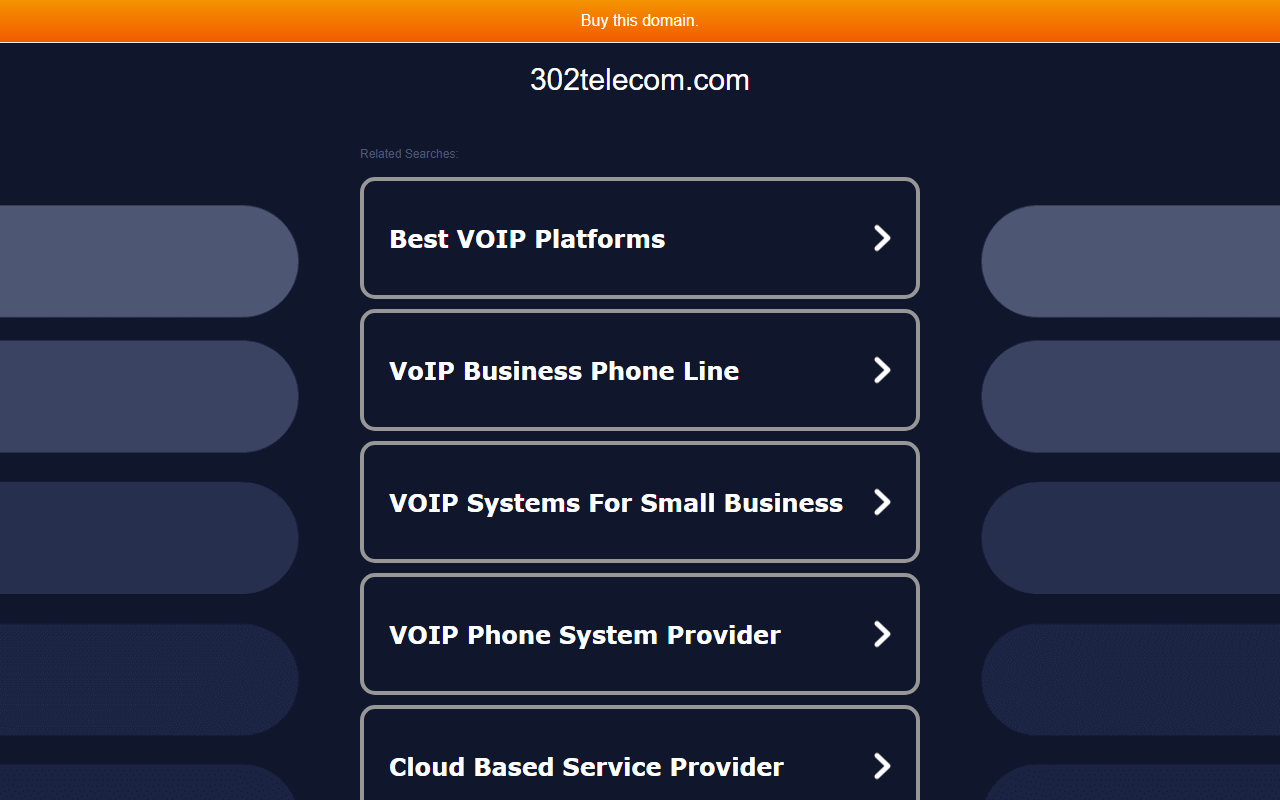 302telecom.com screenshot