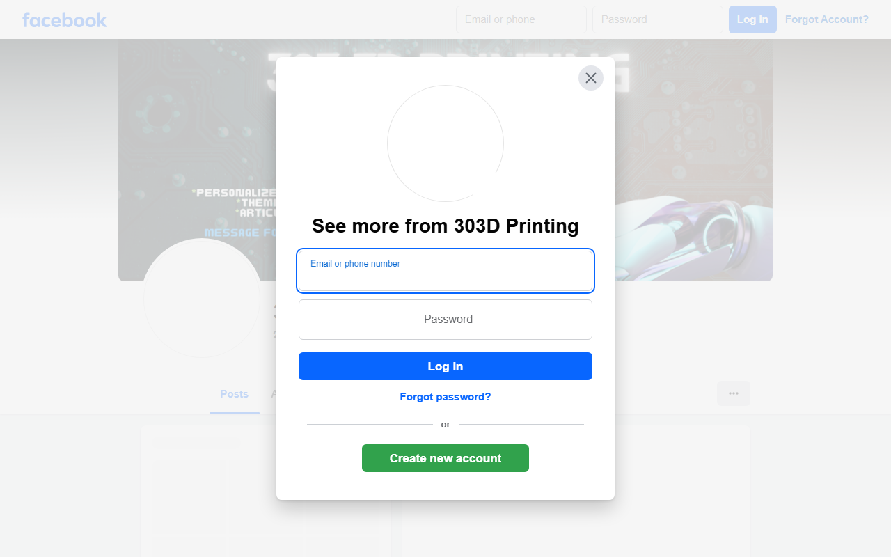 3033dprinting.com screenshot