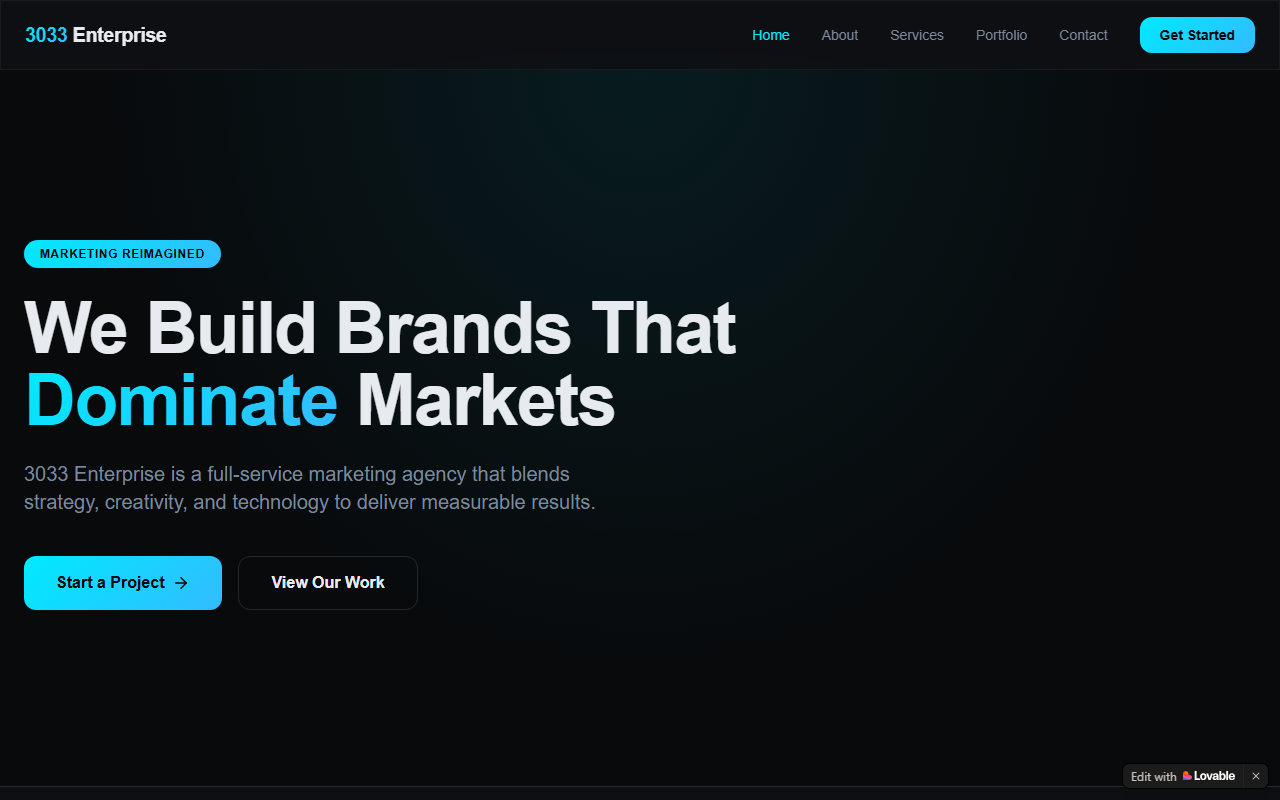 3033enterprise.com screenshot