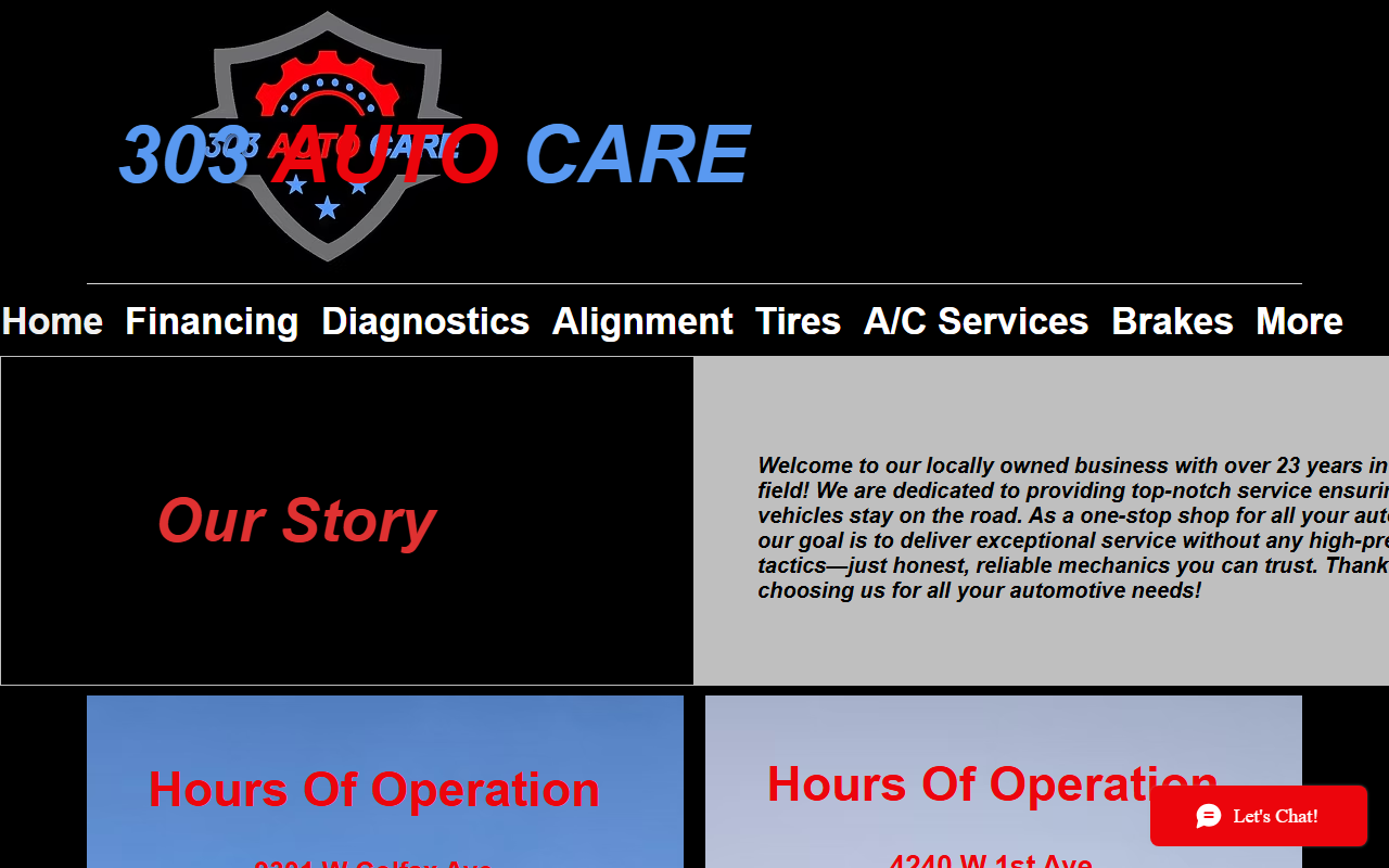 303autocare.com screenshot