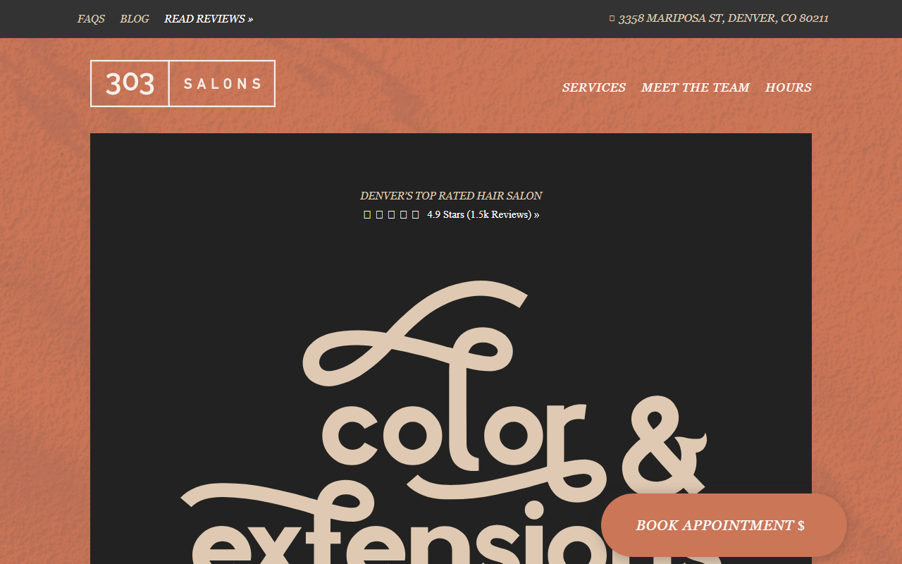 303beautybar.com screenshot