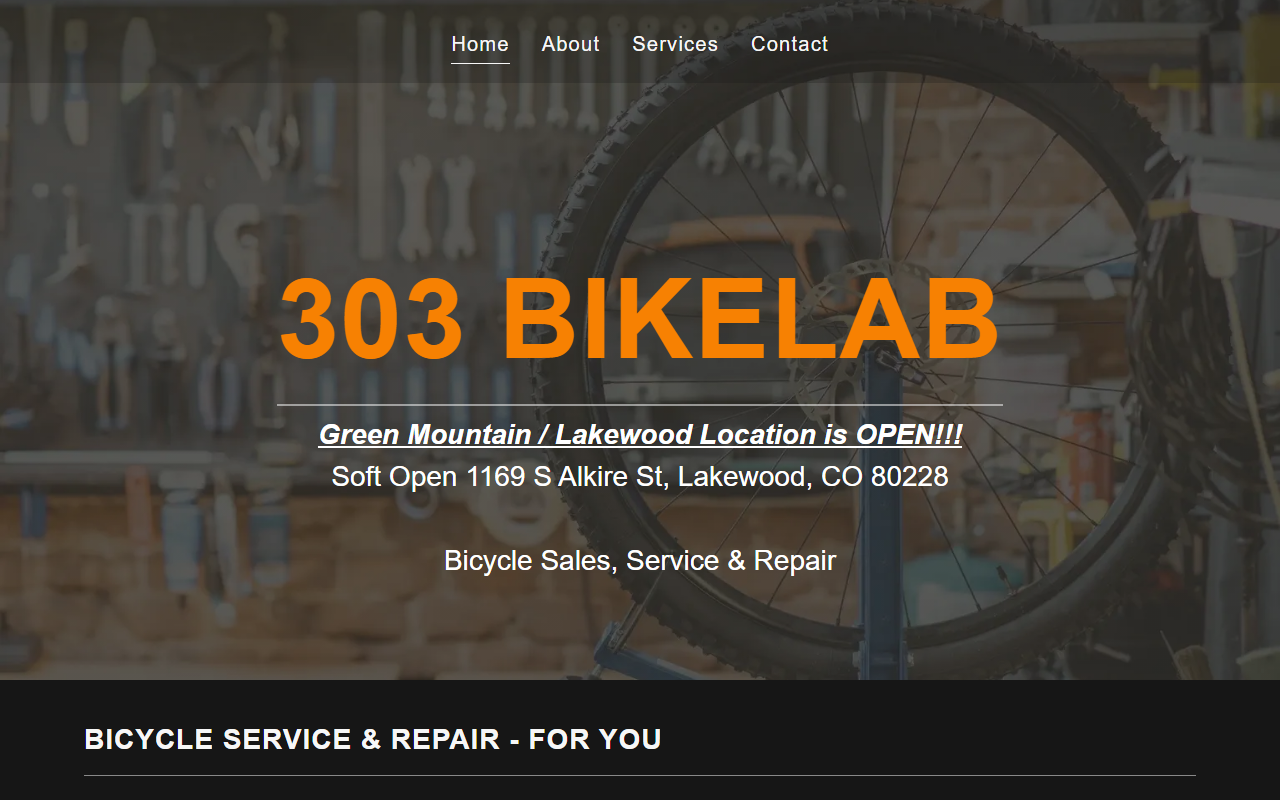 303bikelab.com screenshot