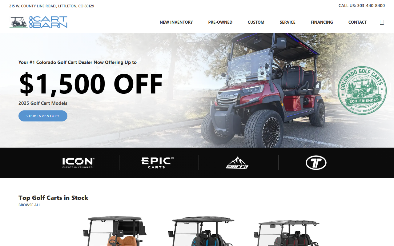 303cartbarn.com screenshot