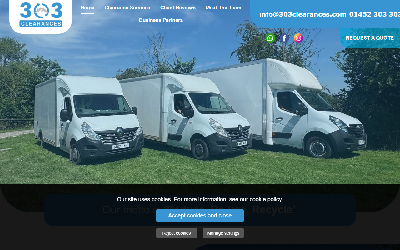 303clearances.com screenshot