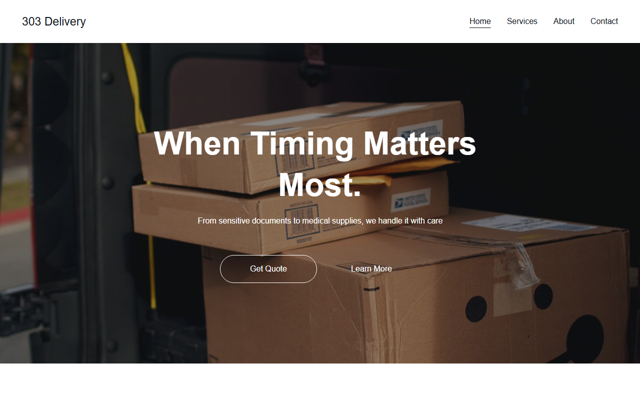 303delivery.com screenshot