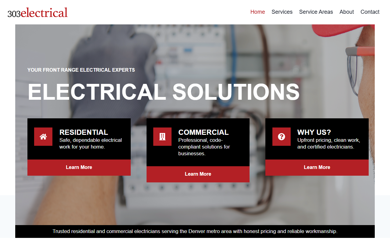 303electrical.com screenshot