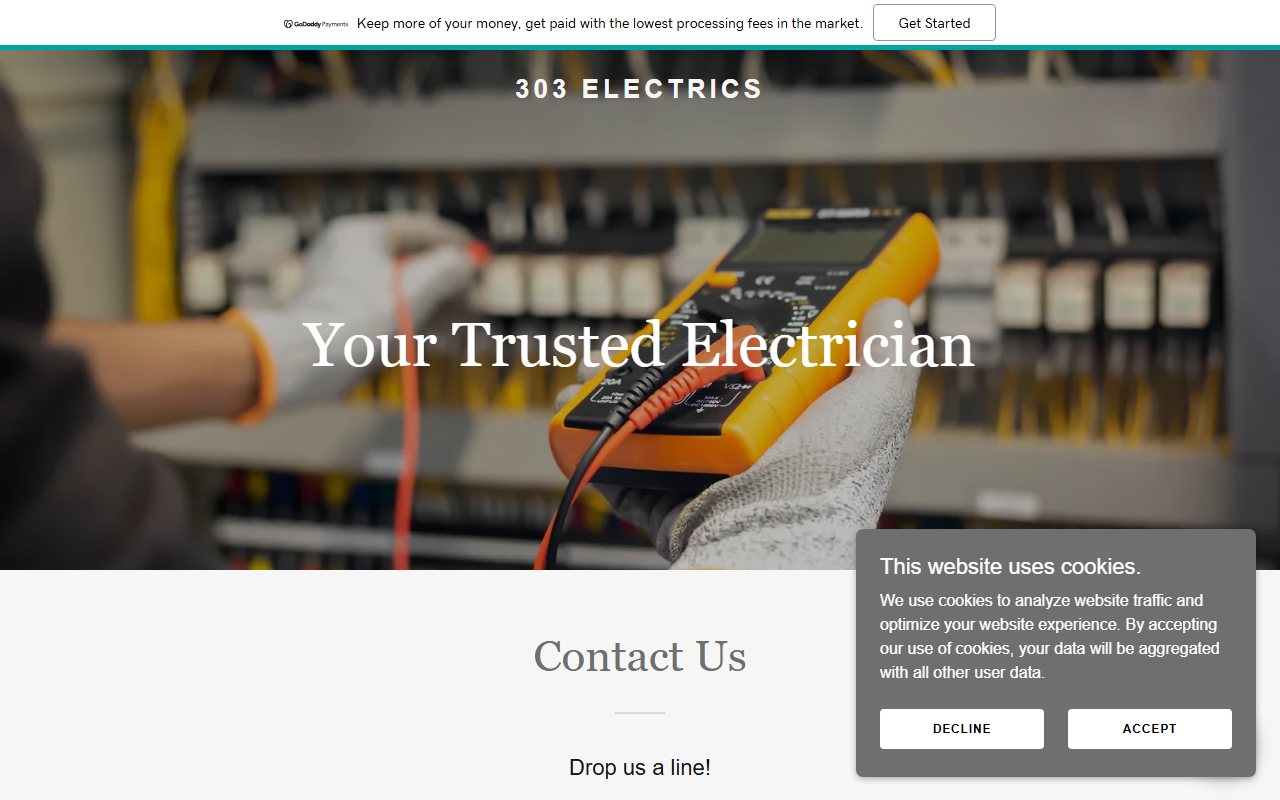 303electrics.com screenshot