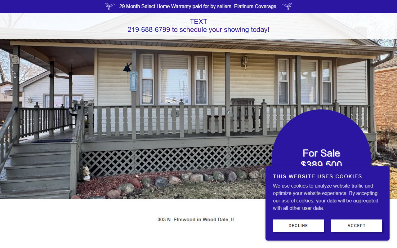 303nelmwood.com screenshot