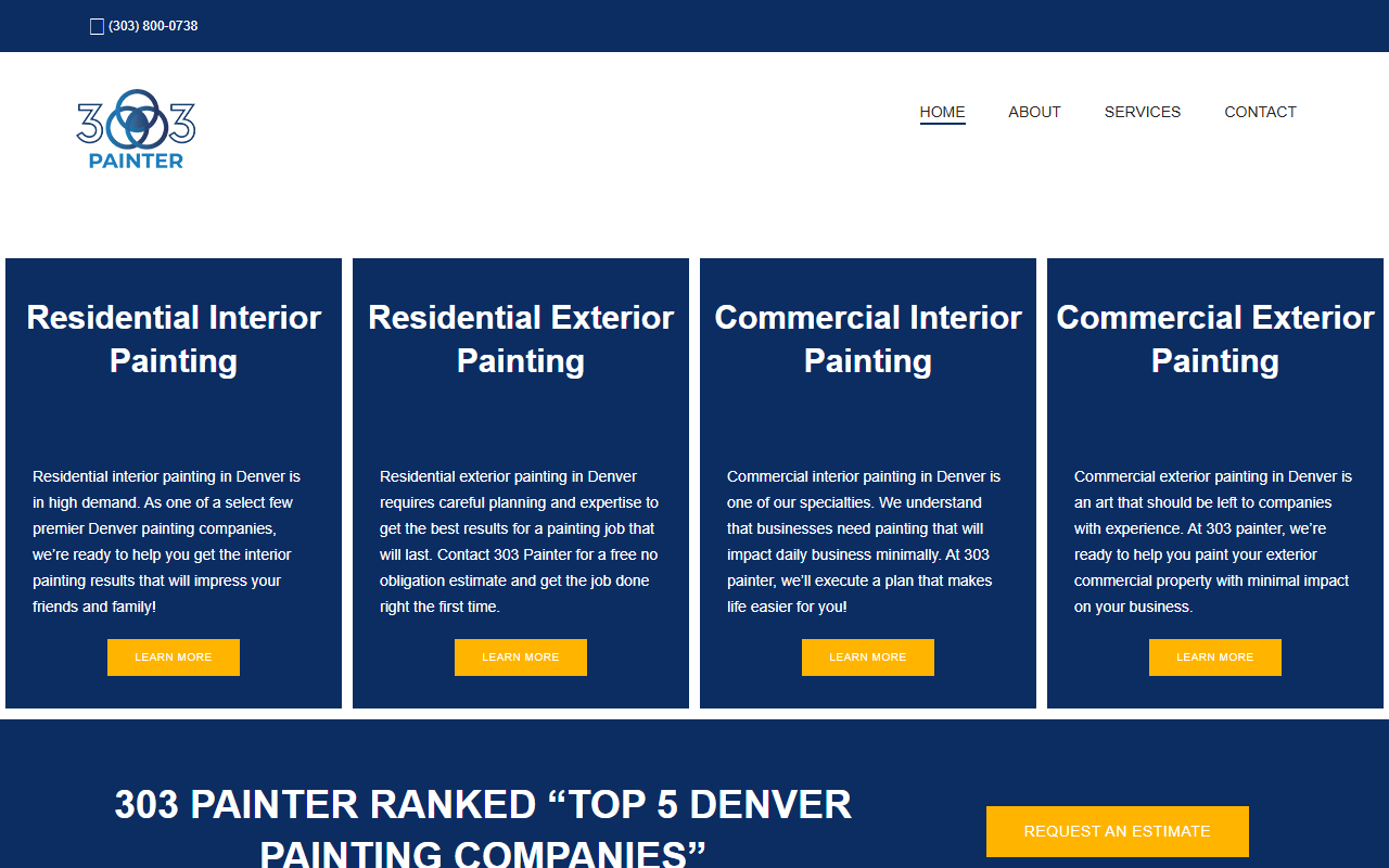 303painter.com screenshot