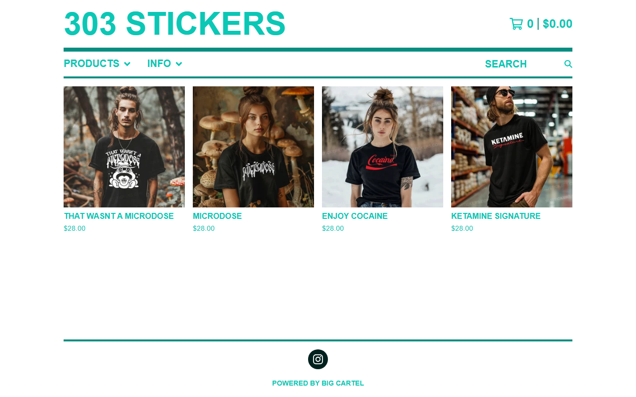 303stickers.com screenshot
