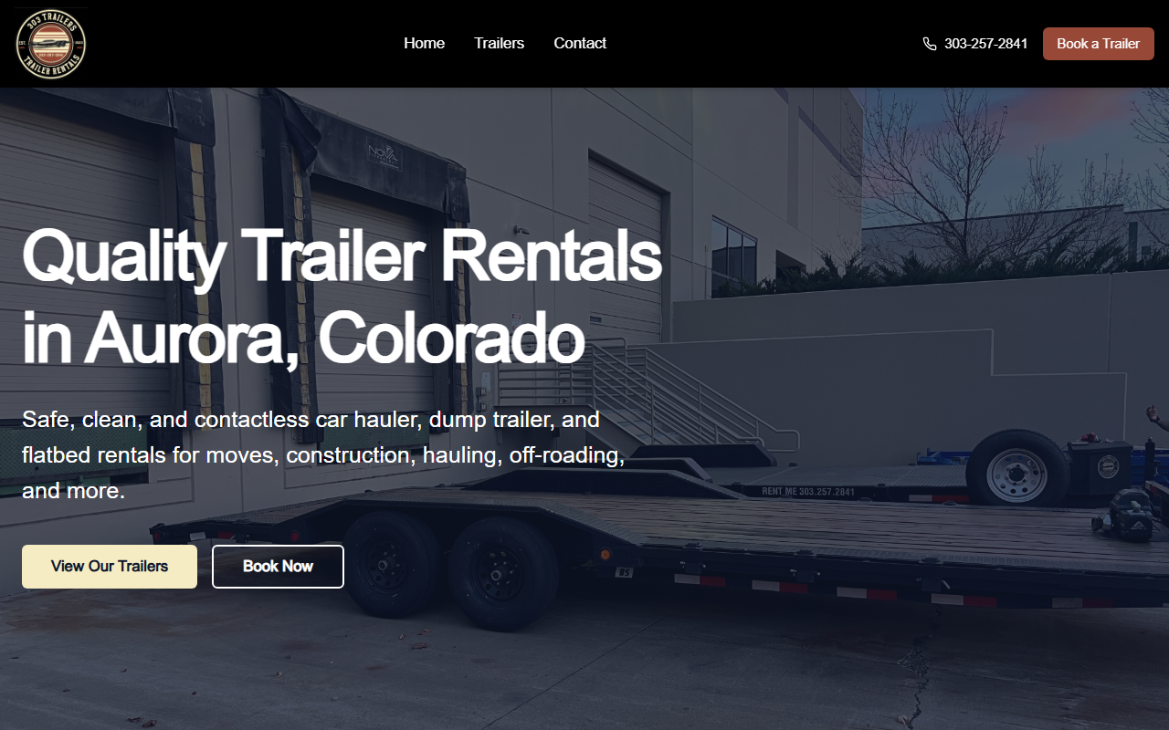 303trailerrenatl.com screenshot