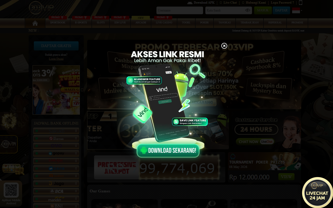 303vipsuper.com screenshot