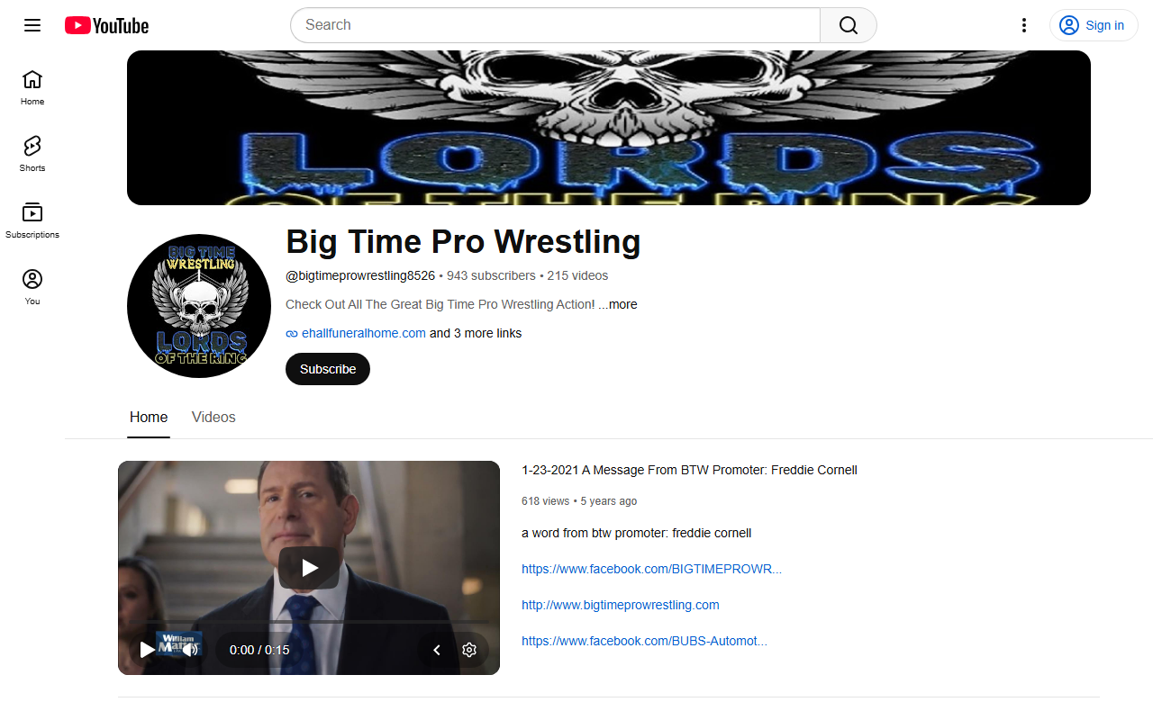 304wrestling.com screenshot