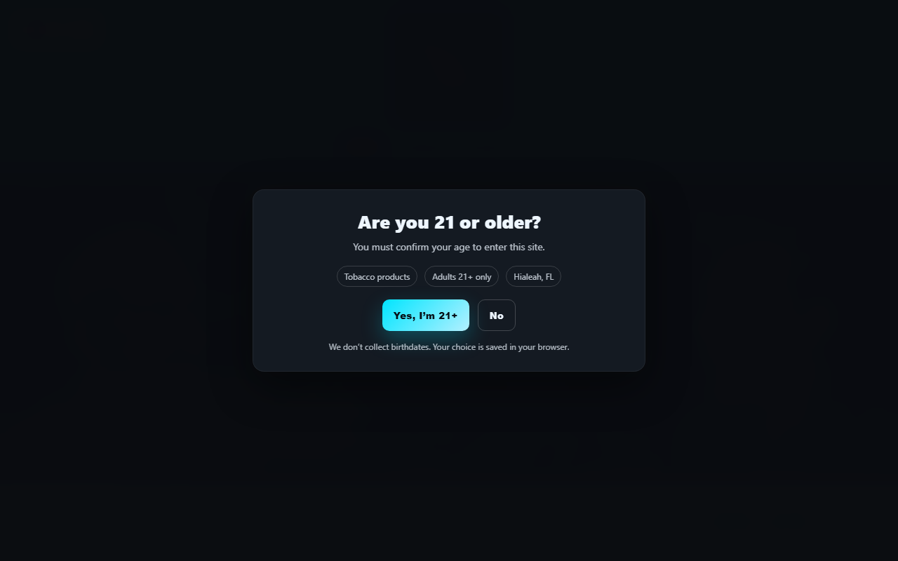 305-tobacco.com screenshot