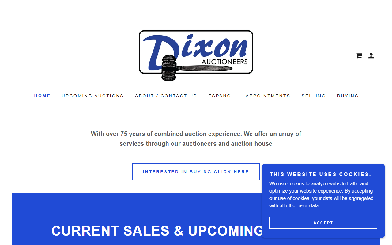 305auctioneers.com screenshot