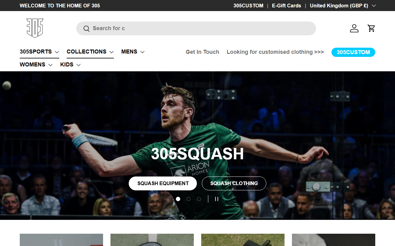 305badminton.com screenshot